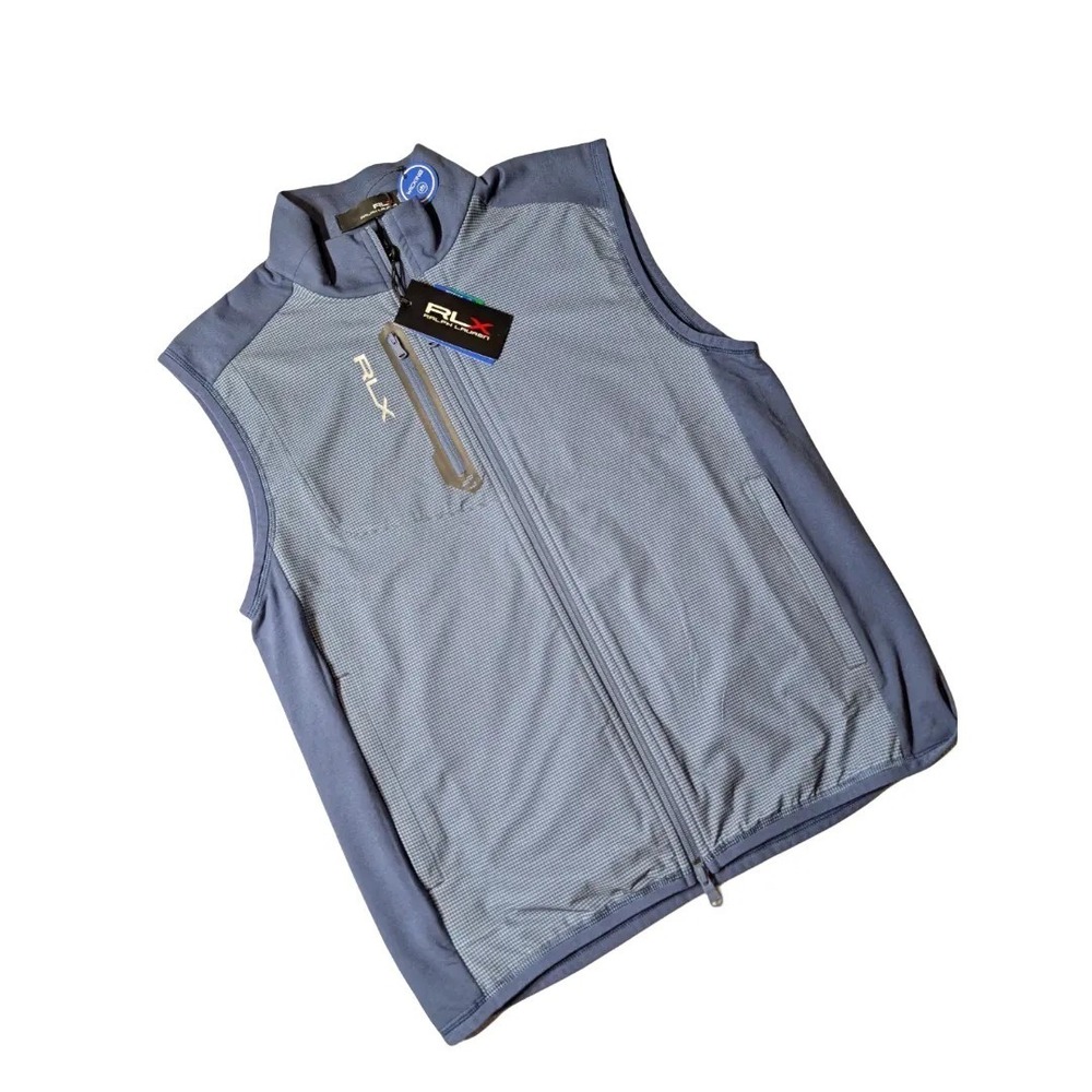 RLX Ralph Lauren Performance Golf Hybrid Full-Zip Vest Houndstooth Sz S NWT $188 - Picture 5 of 5